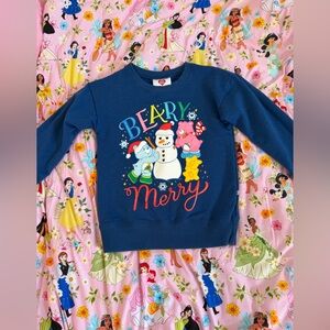 Birdie Bean Care Bears Berry Merry Crewneck Sweatshirt 18-24 GUC